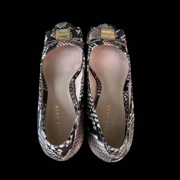 Cole Haan Tali Bow Pumps – Roccia Snake Print - Picture 5 of 5